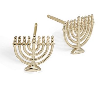 MENORAH STUD EARRINGS