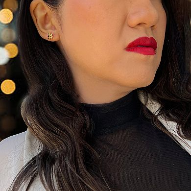 SPARKLE STAR STUD EARRINGS