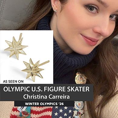 SPARKLE STAR STUD EARRINGS