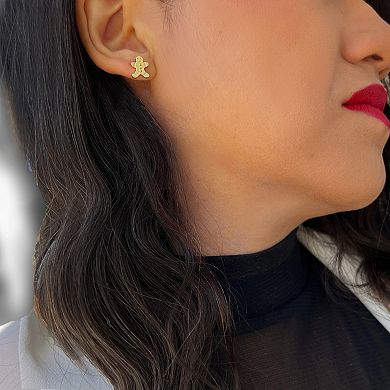 GINGERBREAD Stud Earrings