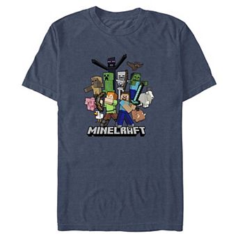 Big & Tall Minecraft Lineup Graphic Tee