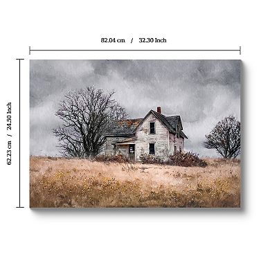 Framed Rustic Farmhouse Wall Art, 24x16inch