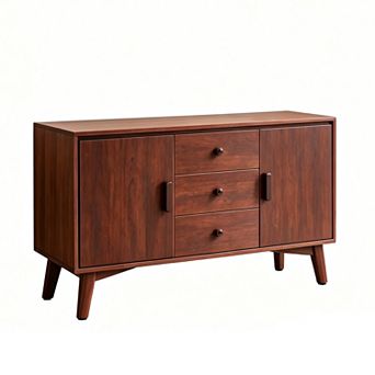 Mid Century Modern Sideboard Buffet Cabinet 47.3", Walnut