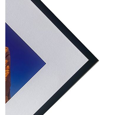 5-Pack Black PVC Picture Frame 10.2"W x 14.7"H Wall Mount, High-Definition PS Glass