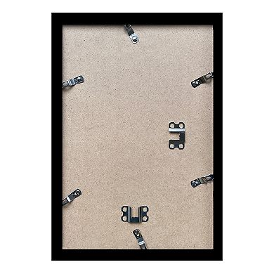5-Pack Black PVC Picture Frame 10.2"W x 14.7"H Wall Mount, High-Definition PS Glass