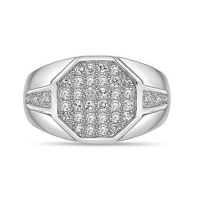 LYNX Men's Sterling Silver 3/4 Carat T.W. Lab-Grown Diamond