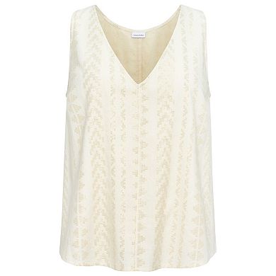 Lascana Women's Metallic Sleeveless Top