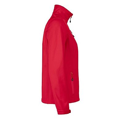 Printer RED Womens/Ladies Vert Soft Shell Jacket