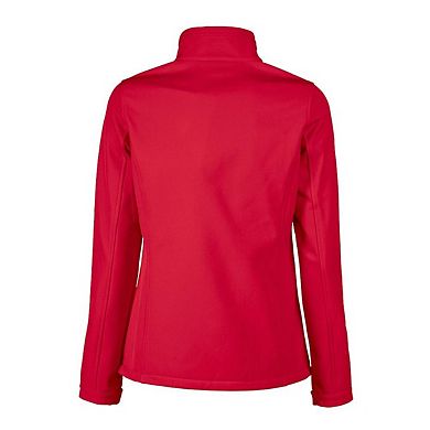 Printer RED Womens/Ladies Vert Soft Shell Jacket