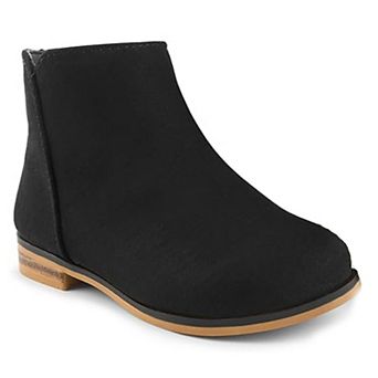 HOMEHOT Girls Boots Kids Ankle Boots With Side Zipper