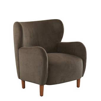 Parmelee Upholstered Wingback Club Chair by Christopher Knight Home