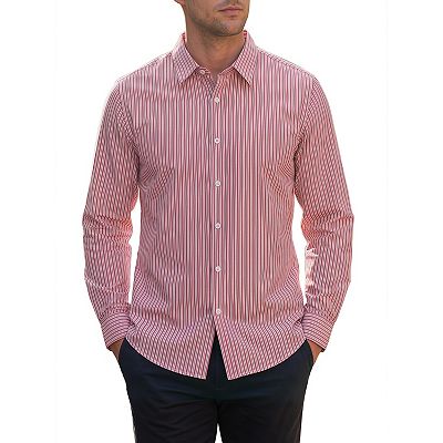 mens casual dress shirts long sleeve Men's Pinstripe Shirt Long Sleeve Button Down Casual Dress Shirts with  Pocket