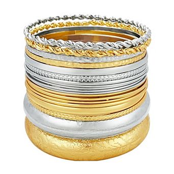 Layered Stackable Bangle Set
