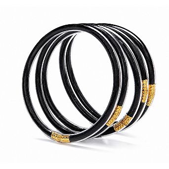 Glitter Jelly Bangle Set