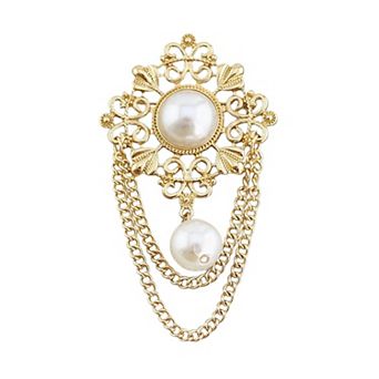 Pearl Tassel Brooch Pin