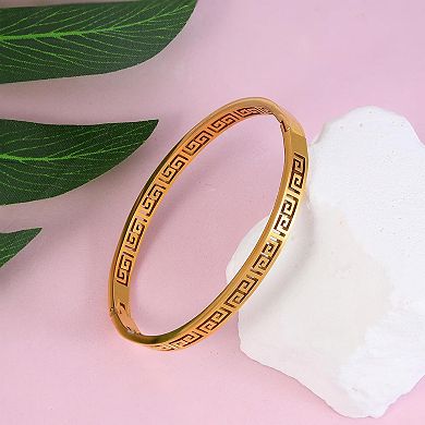 Oval Steel Wrist Bangle