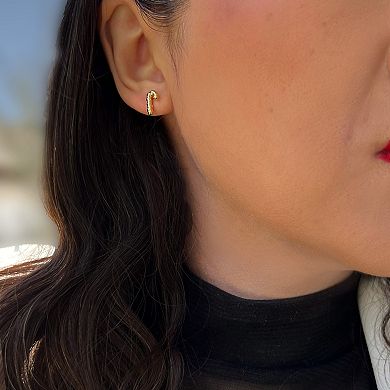 CANDY CANE HOLIDAY STUD EARRINGS