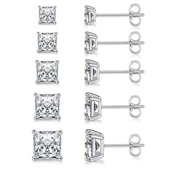 Square Stud Earring Set