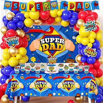 124 pc Fathers Day Decor Kit