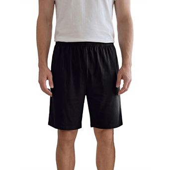 Men's Solid Color Comfortable Cotton Lounge Pajama Shorts
