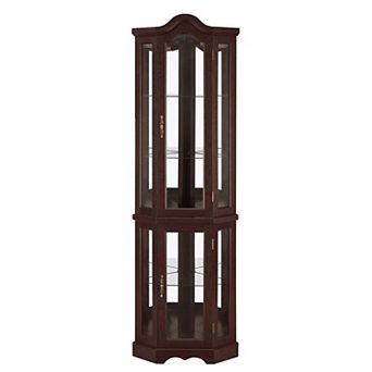 Glass Display Curio Cabinet with Shelves
