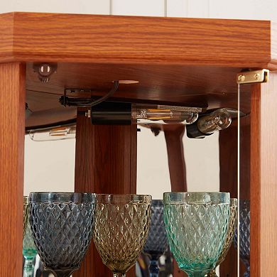 Corner Lighted Curio Cabinet Corner Glass Cabinet