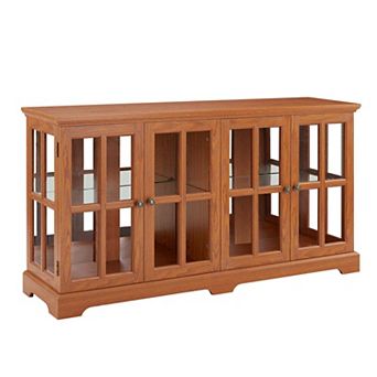 LED Curio Display Cabinet Antique Display Cabinet with Glass Doors