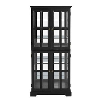 Curio Display Cabinet Antique Display Cabinet with Glass Doors