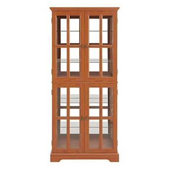 Curio Display Cabinet Antique Display Cabinet with Glass Doors