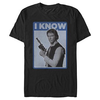 Big & Tall Star Wars Han Solo I Know Graphic Tee