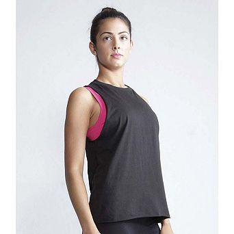 SF Womens/Ladies High Neck Sleeveless Vest / Top
