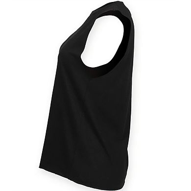 Skinni Fit Womens/Ladies High-Neck Tank Top