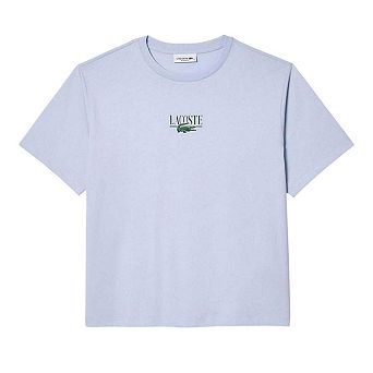 Lacoste Womens/Ladies Printed Cotton Relaxed Fit T-Shirt