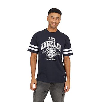 Brave Soul Mens Crew Neck Relaxed Fit T-Shirt