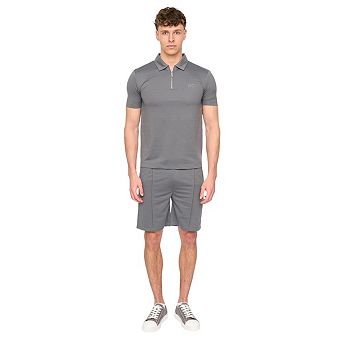 Duck and Cover Mens Medford Pintuck Everyday Polo and Shorts Set