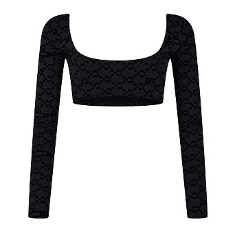 Off-White Womens/Ladies Nylon Crop Top