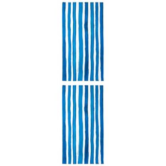2 Packs Striped Beach Towel, Sand Free Lightweight Travel Towel, Quick Dry Towel for Beach 63" x 31"