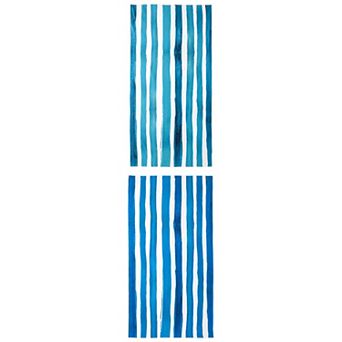 2 Packs Striped Beach Towel, Sand Free Lightweight Travel Towel, Quick Dry Towel for Beach 63" x 31"