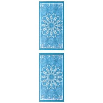 2 Packs Cartoon Pattern Oversized Beach Towel Sand Free Quick Dry Absorbent Travel Towel 71" x 35"
