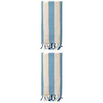 2 Packs Stripe Beach Towel, Lightweight, Absorbent and Quick Dry, Sand Free Towel 71" x 40"