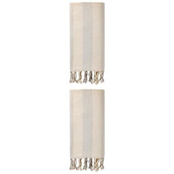 2 Packs Stripe Beach Towel, Lightweight, Absorbent and Quick Dry, Sand Free Towel 71" x 40"