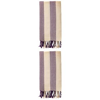 2 Packs Stripe Beach Towel, Lightweight, Absorbent and Quick Dry, Sand Free Towel 71" x 40"