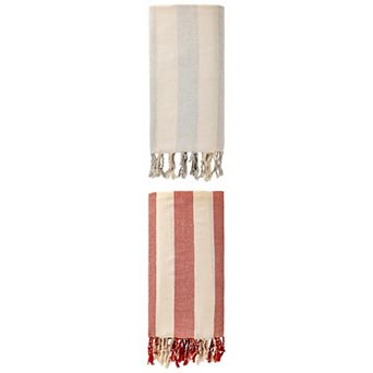 2 Packs Stripe Beach Towel, Lightweight, Absorbent and Quick Dry, Sand Free Towel 71" x 40"