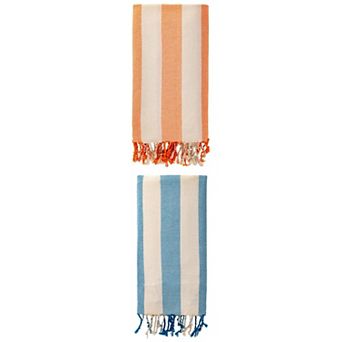 2 Packs Stripe Beach Towel, Lightweight, Absorbent and Quick Dry Sand Free Towel for Swim 71" x 40"