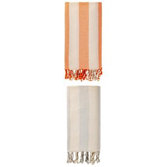 2 Packs Stripe Beach Towel, Lightweight, Absorbent and Quick Dry Sand Free Towel for Swim 71" x 40"