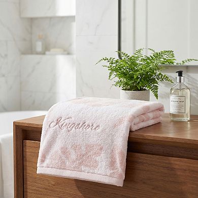Cotton Hand Towel 28 x 13 Inches Leaf Jacquard Soft Absorbent Bathroom Hand Towel