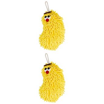 2 Packs Cute Cartoon Chenille Decorative Hand Towels for Bathroom Soft Absorbent Towel 6" x 10"