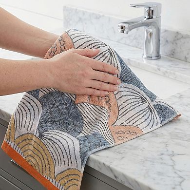 Boho Cotton Hand Towel Cute Pattern Soft Absorbent Bathroom Towel for Home 13"x29"