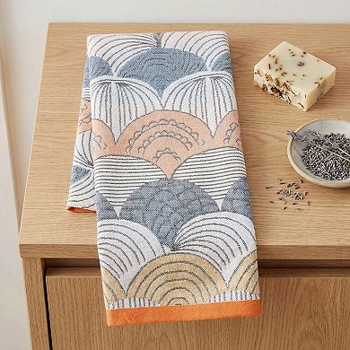 Boho Cotton Hand Towel Cute Pattern Soft Absorbent Bathroom Towel for Home 13"x29"