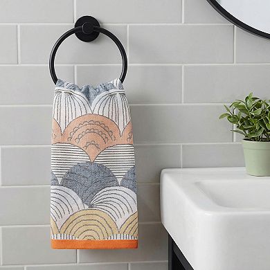 Boho Cotton Hand Towel Cute Pattern Soft Absorbent Bathroom Towel for Home 13"x29"